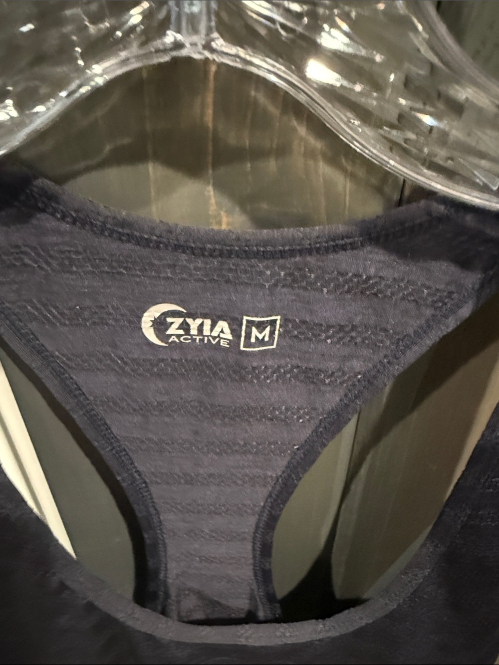 ZYIA Navy Racerback Tank Top - Picture 3 of 3